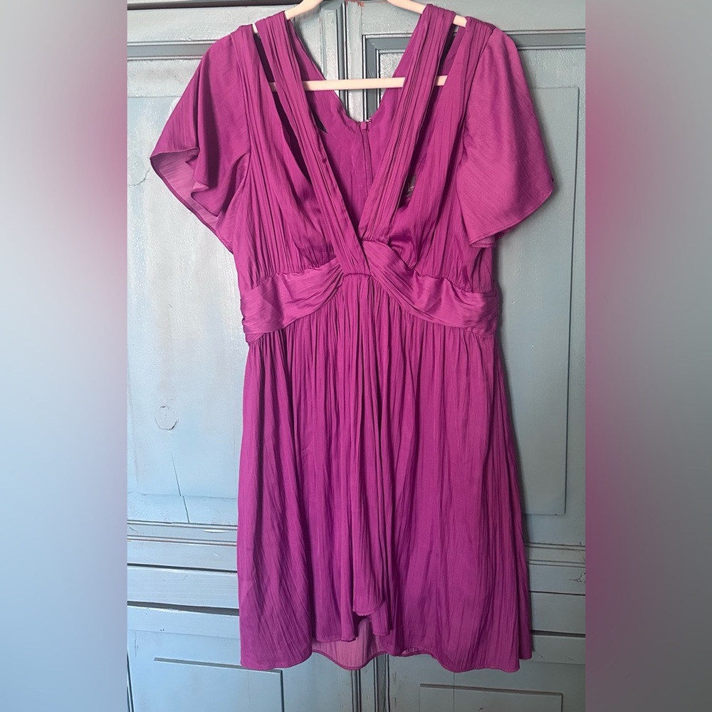 Anthropologie Rich Purple Dress